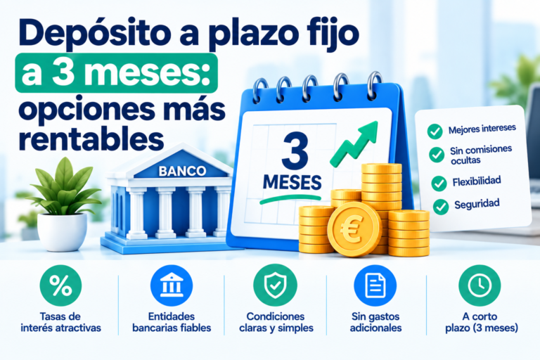 Depósito a plazo fijo a 3 meses: opciones más rentables