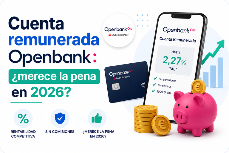 Cuenta remunerada Openbank: ¿merece la pena en 2026?