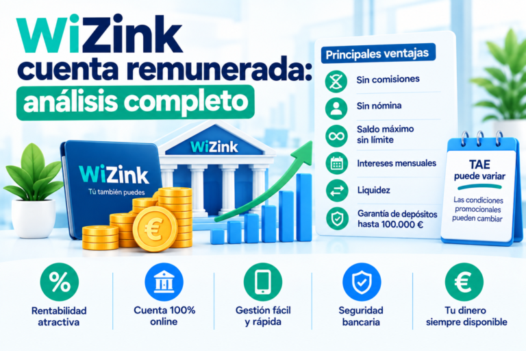 WiZink cuenta remunerada: análisis completo