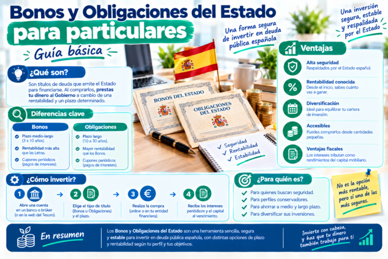 Bonos y Obligaciones del Estado para particulares: guía básica
