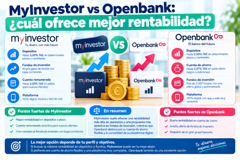 MyInvestor vs Openbank: ¿cuál ofrece mejor rentabilidad?